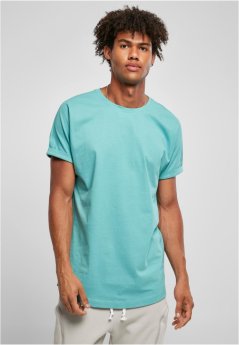 Long Shaped Turnup Tee  - glass