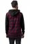 Košile Urban Classics Hooded Checked Flanell Sweat Sleeve Shirt - blk/burgundy/blk