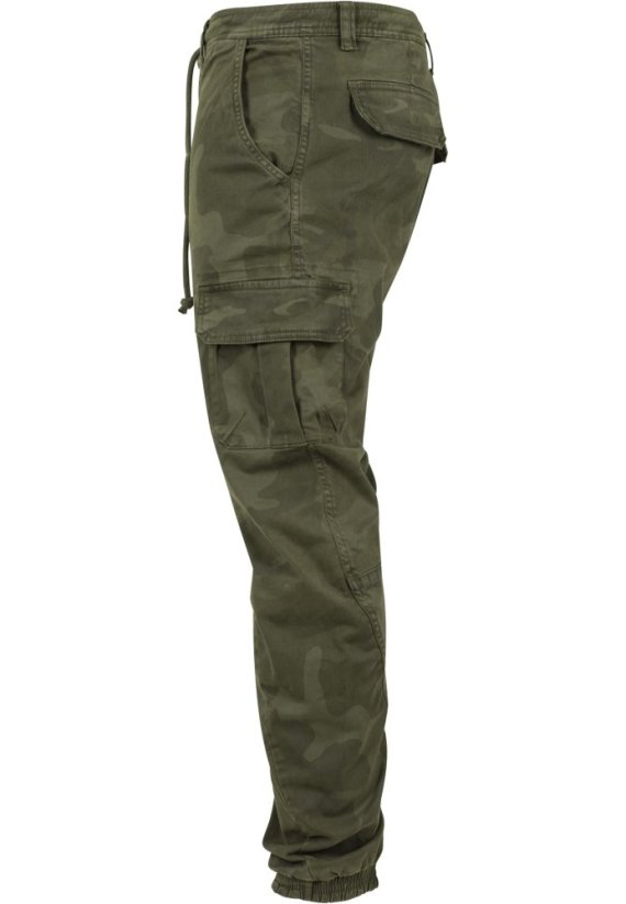 Camo Cargo Jogging Pants - olive camo