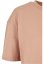 Dámské šaty Urban Classics Organic Oversized Slit Tee Dress amber