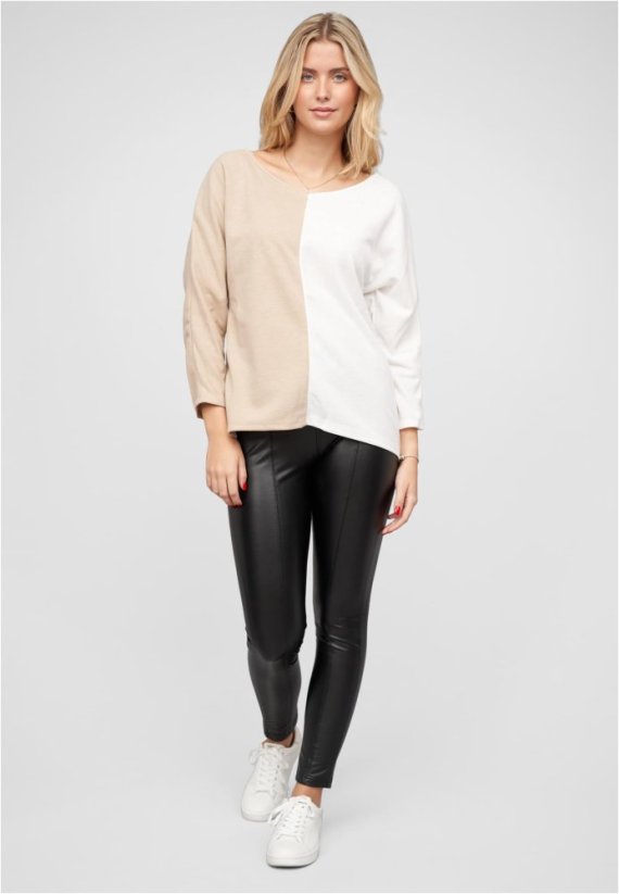2-Tone Pullover mit Vokuhila Schnitt - Rozmiar: XS