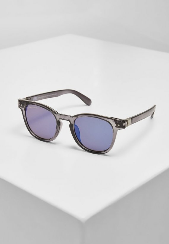 Okuliare Urban Classics Sunglasses Italy with chain - grey/silver/silver