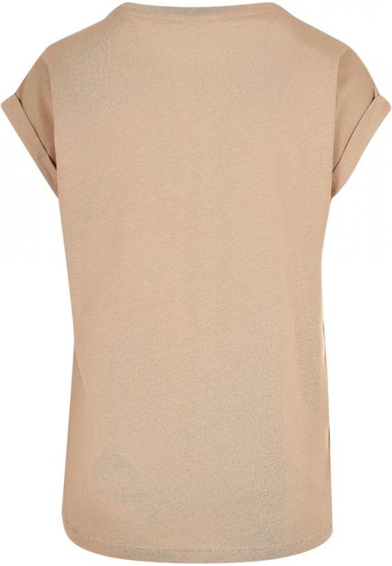 Ladies Extended Shoulder Tee - unionbeige