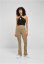 Ladies Rib Knit Crossed Neckholder Top - black