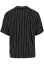 Striped Crinkle Resort Shirt offwhite/black 5XL - black/offwhite
