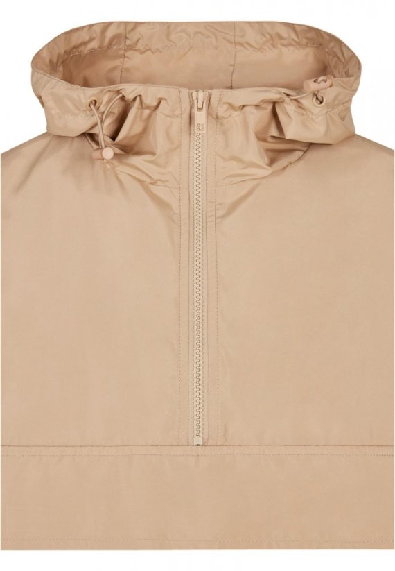 Světle hnědá pánská bunda Urban Classics Basic Pull Over Jacket