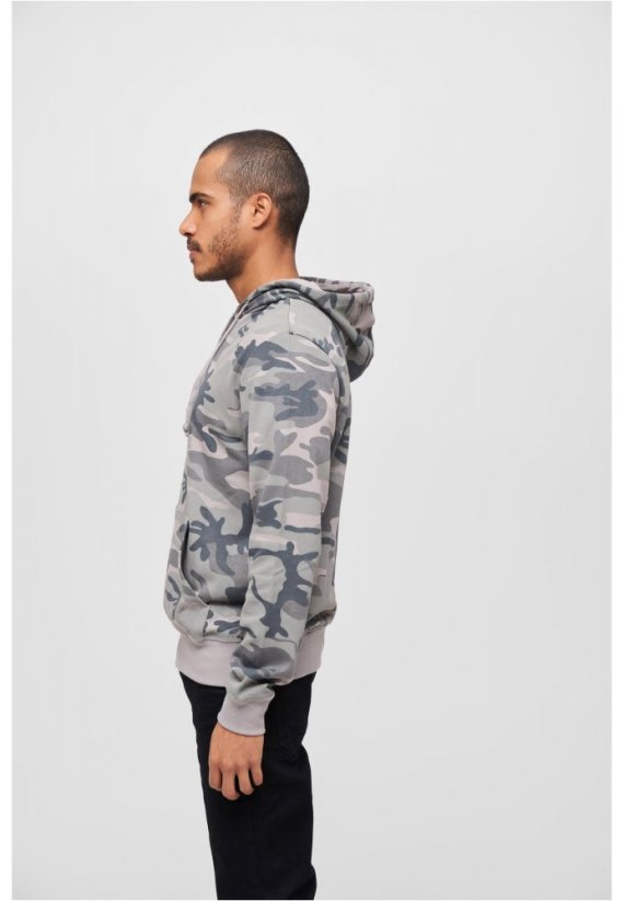 Maskáčová pánska mikina Brandit Sweathoody - grey camo