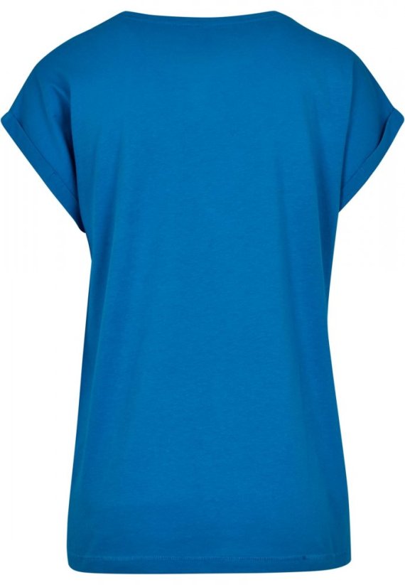 Ladies Extended Shoulder Tee - hawaiianblue