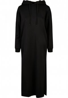 Damska bluza Urban Classics Modal Terry Long Hoody Dress - czarna