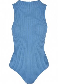 Ladies Rib Knit Sleevless Body - horizonblue