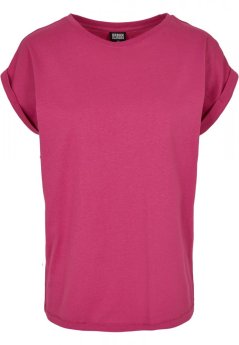 Ladies Extended Shoulder Tee - brightviolet