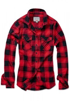 Dámská košile Brandit Amy Flanell Shirt GIRLS - černá/červená