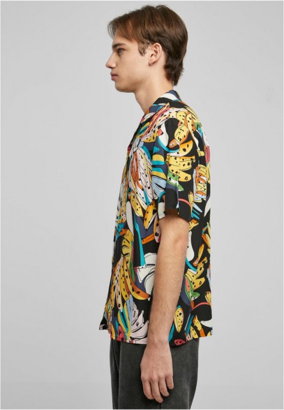 Barevná pánská košile Urban Classics Viscose AOP Resort Shirt