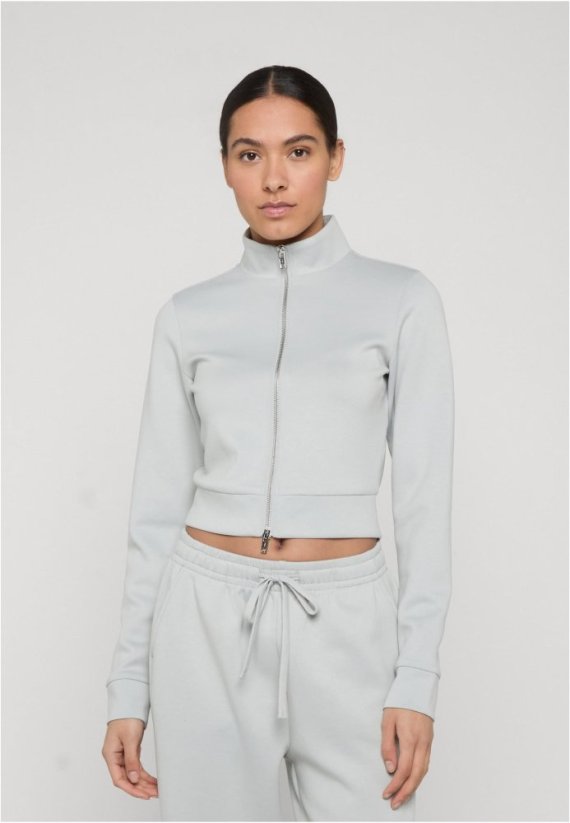 Ladies Slim Fit Scuba Track Jacket - lightasphalt