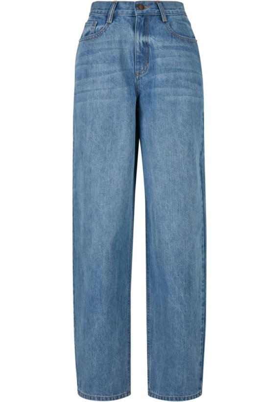 Ladies High Waist 90´S Wide Leg Denim Pants - midstone washed