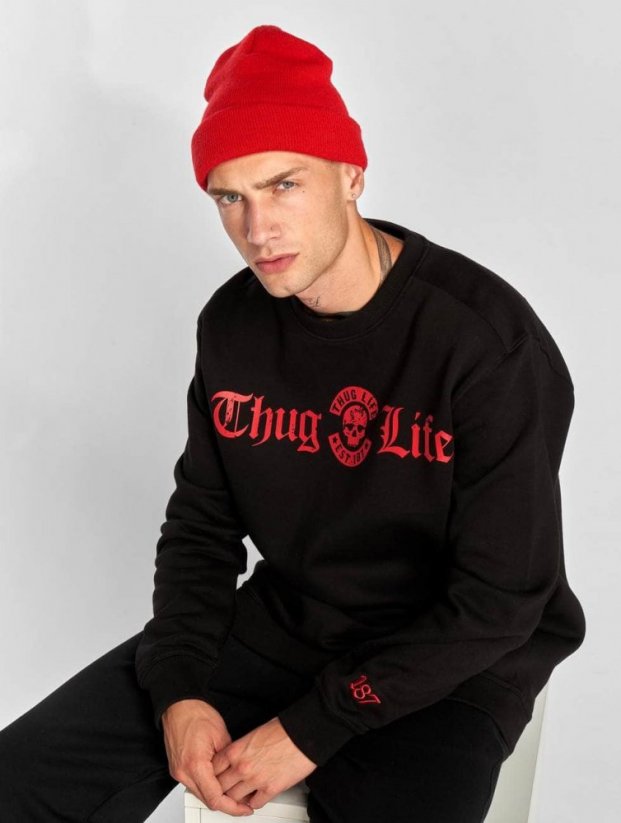 Thug Life / Jumper B.Distress in black