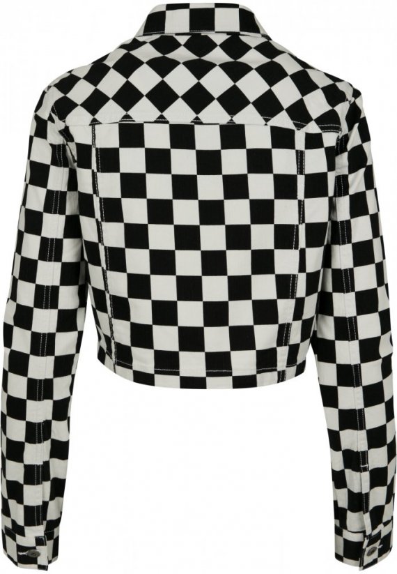 Bunda Urban Classics Ladies Short Check Twill Jacket