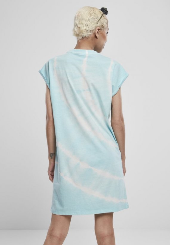 Dámské šaty Urban Classics batikované - bledě modré