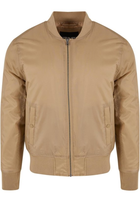 Basic Bomber Jacket - beige