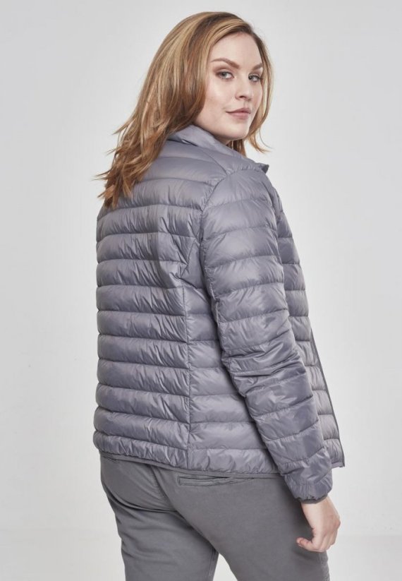 Ladies Basic Down Jacket - darkgrey