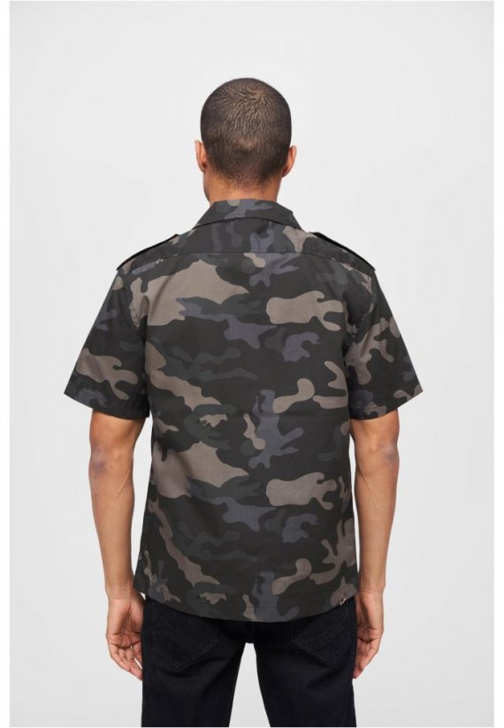 US Shirt Ripstop shortsleeve - dark camo