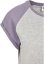 Tričko Urban Classics Ladies Contrast Raglan Tee - grey/dustypurple