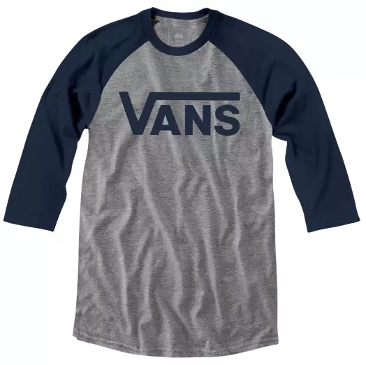 T-Shirt Vans Classic Raglan athletic heather/dress blues
