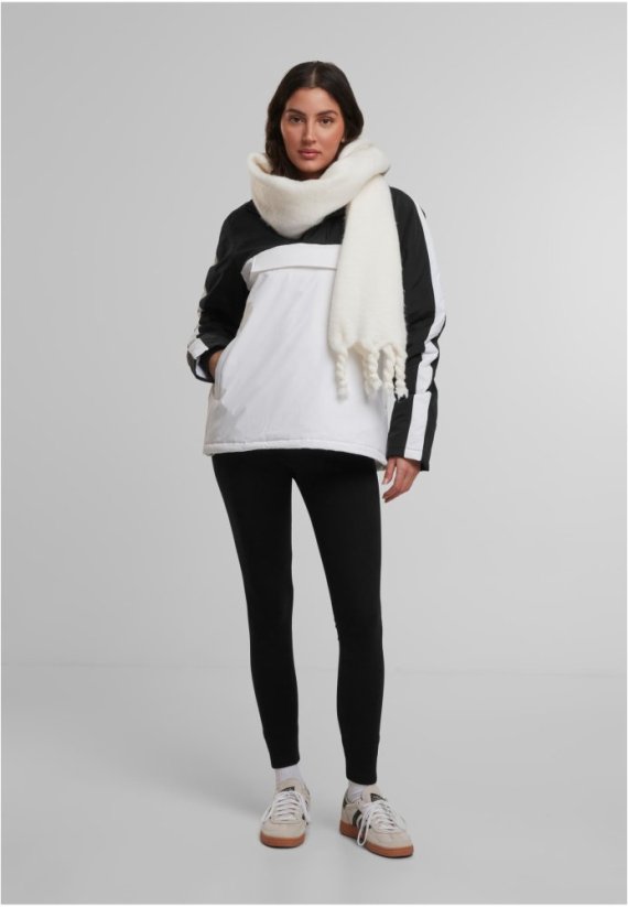 3-Tone Padded Pull Over Hooded Jacket