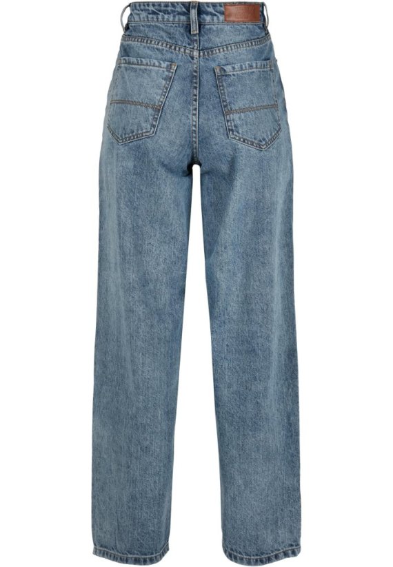 Ladies High Waist 90´S Wide Leg Denim Pants - tinted light blue washed