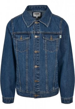 Pánska džínsová bunda Urban Classics Organic Basic Denim Jacket - modrá