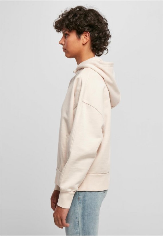 Ružová dámska mikina Urban Classics Heavy Terry Garment Dye
