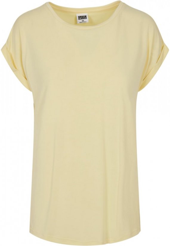 Ladies Modal Extended Shoulder Tee - softyellow