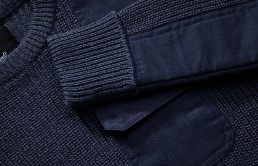 Chlapčenský sveter Brandit Kids BW Pullover - navy