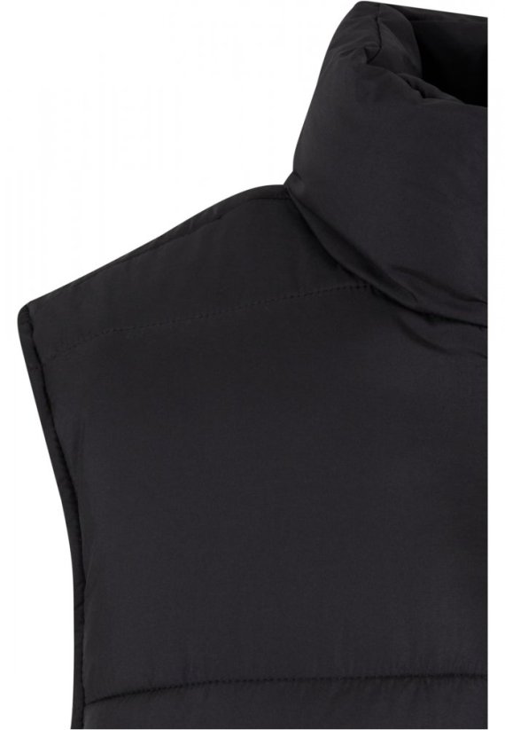 Černá dámská vesta Urban Classics Long Puffer
