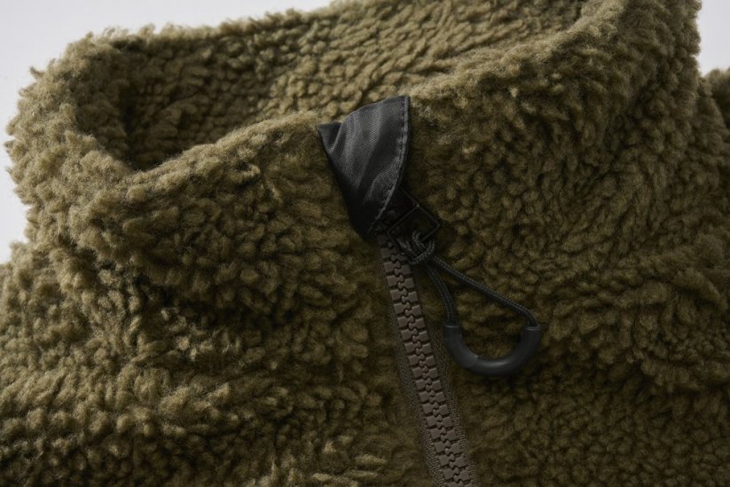 Olivová pánská vesta Brandit Teddyfleece