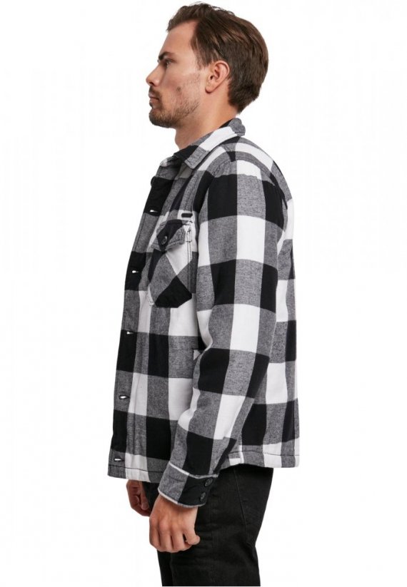 Košile Brandit Lumberjacket - white/black
