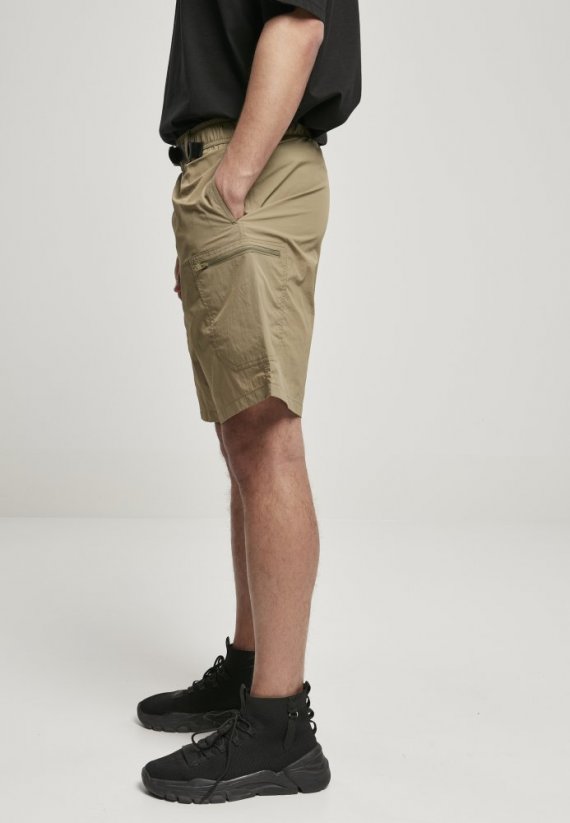 Adjustable Nylon Shorts - khaki - Velikost: S