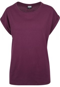 Dámské tričko Urban Classics Ladies Extended Shoulder Tee - fialové