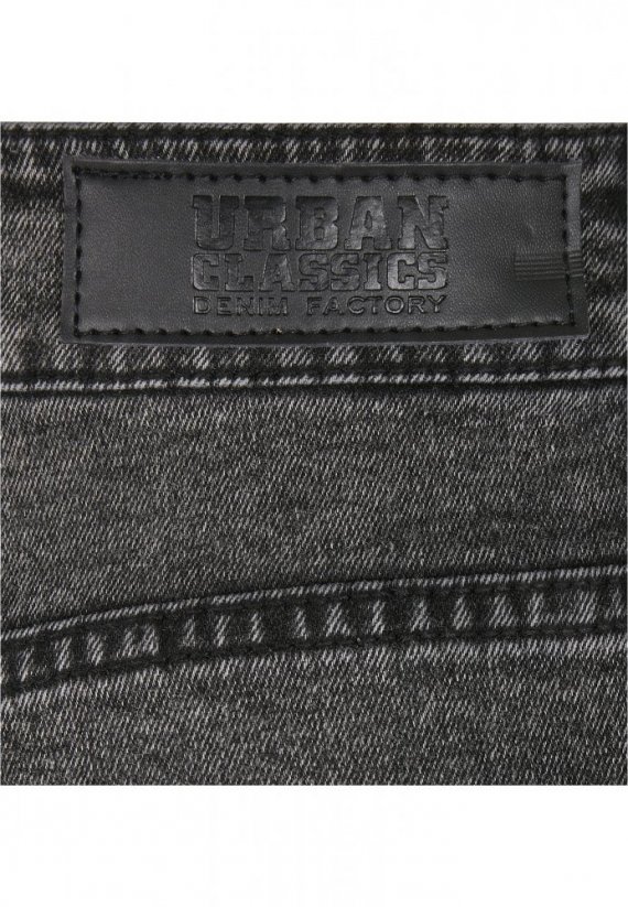 Ladies High Waist Skinny Jeans - black stone washed