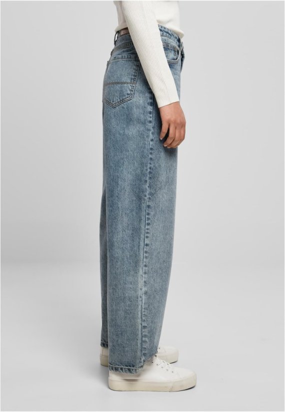 Ladies High Waist 90´S Wide Leg Denim Pants - tinted light blue washed