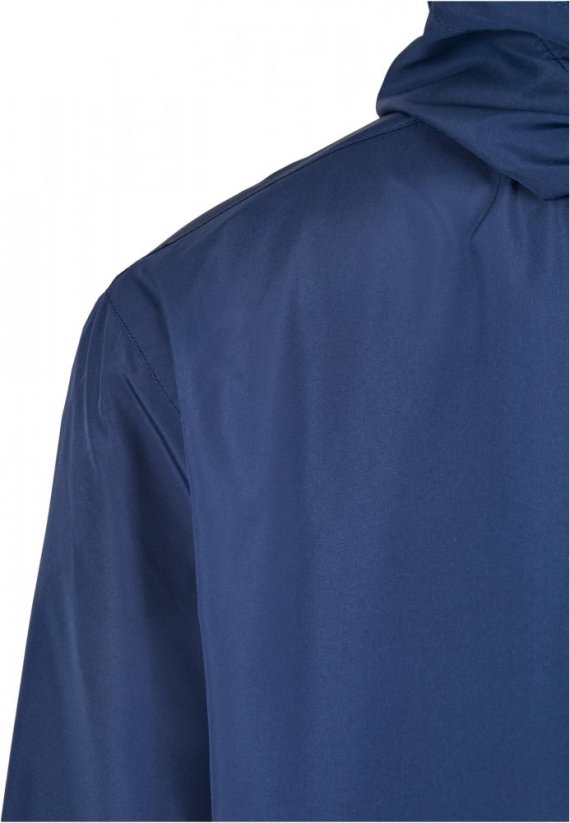 Modrá pánska bunda Urban Classics Basic Pull Over Jacket