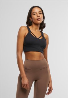 Ladies Sports Bra Crossed senior  - black
