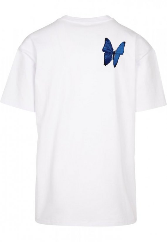 Biele pánske tričko Mister Tee Le Papillon Oversize