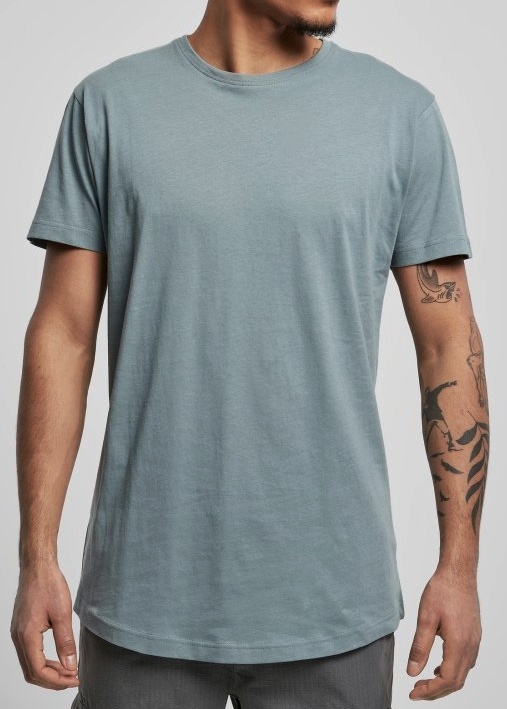 Pánské tričko Urban Classics Shaped Long Tee - dustyblue