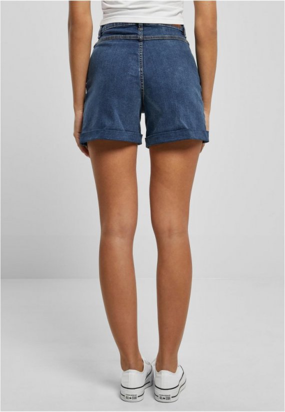 Ladies Vintage Denim Shorts - deepblue washed