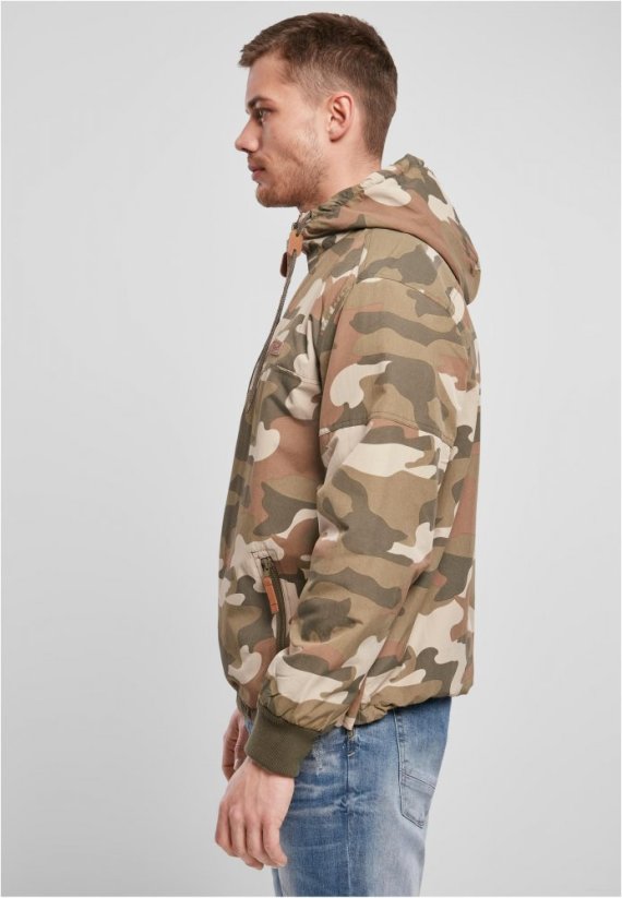 Pánská bunda Brandit Pull Over Windbreaker - wood camo