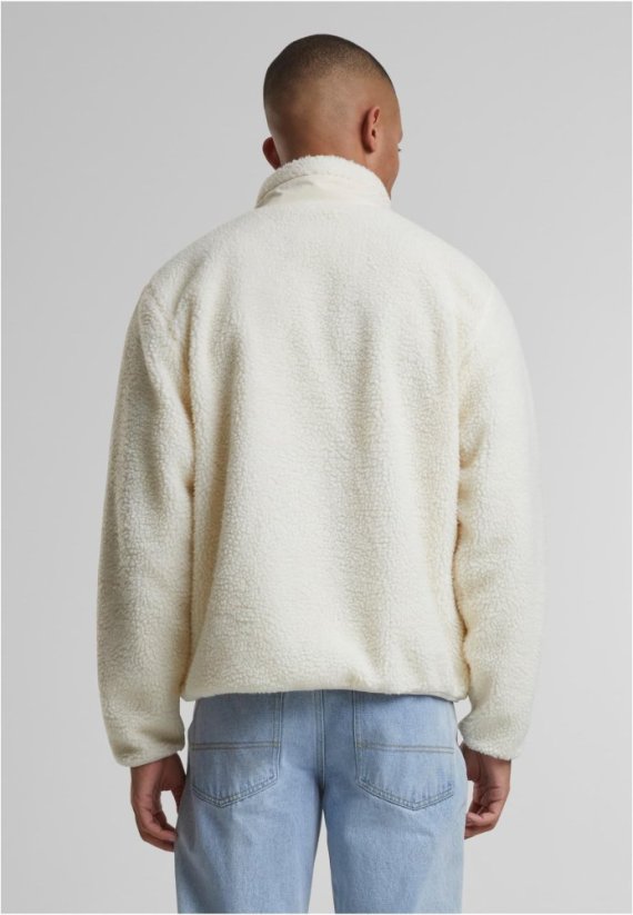 Teddy Jacket With Stand Up Collar black S - whitesand