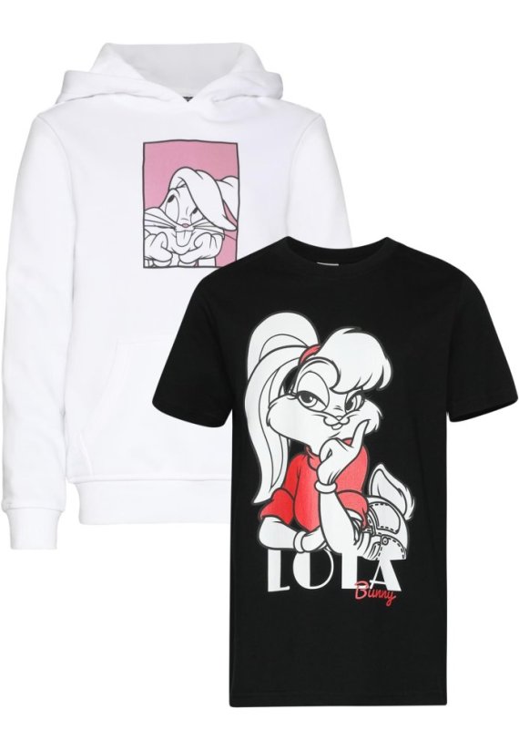 T-Shirt & Hoody 2 Pack - Lola Bunny black+white 146/152