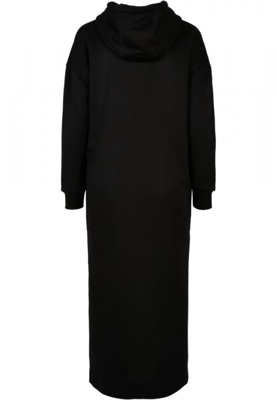 Černá dámská mikina Urban Classics Modal Terry Long Hoody Dress