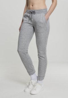 Šedé dámske tepláky Urban Classics Ladies Sweatpants